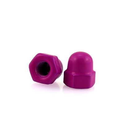Pink Metal Nut Zinc Plated Round Cap Nut customized For Food Beverage