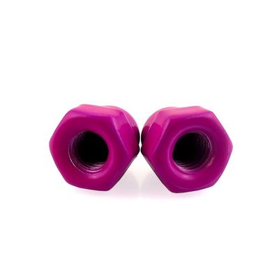 Pink Metal Nut Zinc Plated Round Cap Nut customized For Food Beverage