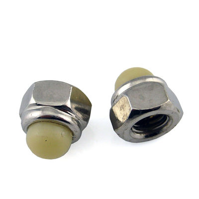 Polished Finish Nylon Insert Hex Domed Cap Nuts With Nickel Plated Coating