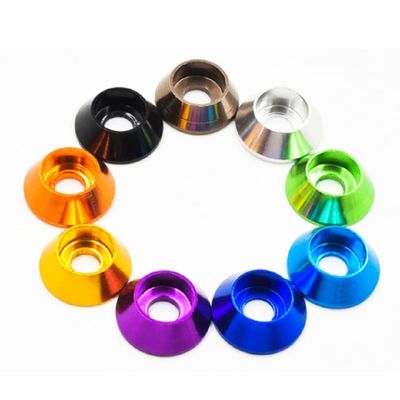Custom Aluminum Anodized Cup Washer Bowl Washer for Reliability Test in Heavy Industry