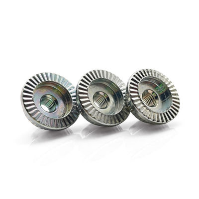 Zinc Plated Metal Nut Customized Shaped Knurled Thumb Nuts Passivated Finish
