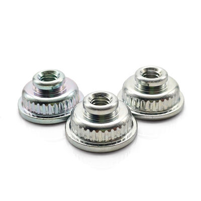 Zinc Plated Metal Nut Customized Shaped Knurled Thumb Nuts Passivated Finish