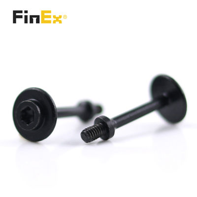 Plain Finish Pan Head Custom Carbon Steel Black Zinc Plated Shoulder Allen Bolts