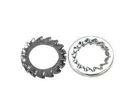 Sample 304 Stainless Steel External Tooth Lock Washers DIN 6797 Standard Metric Self Lock Washer