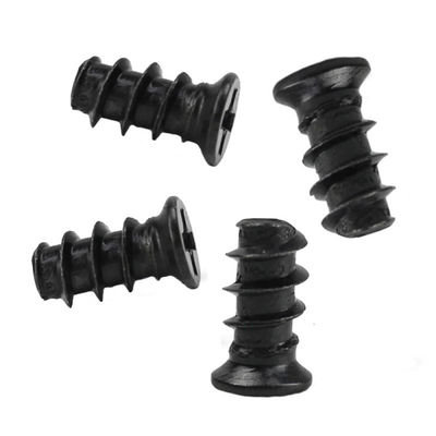 Flat Head Phillips Black Small Screw 5x12mm For Laptop Computer Fan