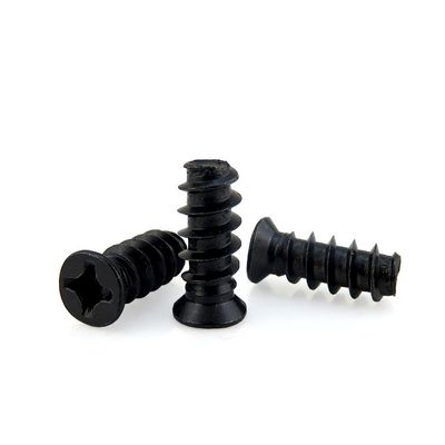 Flat Head Phillips Black Desktop PC Case Fan Screw With Cadmium Plated Finish
