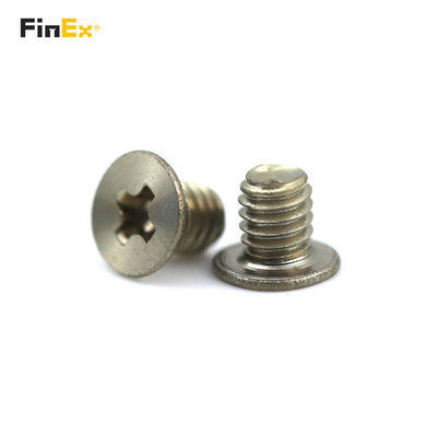 Flat Head Phillips Black Desktop PC Case Fan Screw With Cadmium Plated Finish