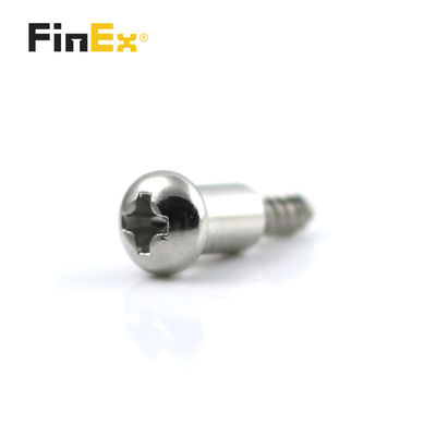 Metric Custom M3 Nickel Plated Cross Round Head Tapping Thread Step Shoulder Screw