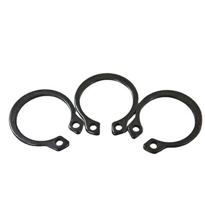 Mechanical Dimentions Black C Type Washer Retaining Ring Circlips Open End Lock Washer