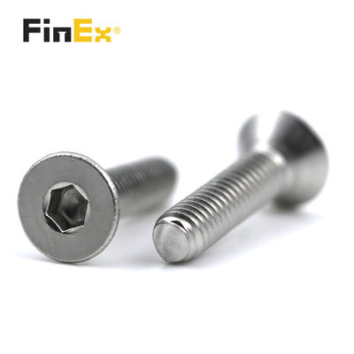 Carbon Steel Hexagon Recessed M7 Flat Head Socket Countersunk Screws 1mm-500mm Length