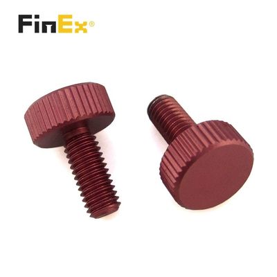 Custom M2 M3 M5 M6 Aluminum Brass Knurled Thumb Screw with Metric Measurement System