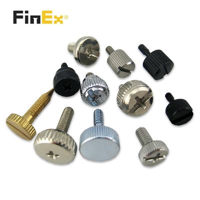 Custom M2 M3 M5 M6 Aluminum Brass Knurled Thumb Screw with Metric Measurement System