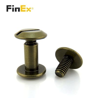 Metric Measurement System Chicago Screw Copper Cross and Flat Head Binding Head Post Rivet