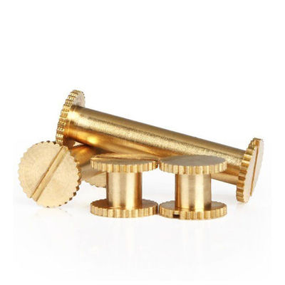 Album Menu Wallet Brass Solid Binding Knurled Chicago Screw with INCH Measurement System