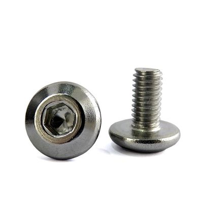 Metric Truss Head Socket Cap Screw 18-8 Stainless Steel Bright Finish Full Thread ISO7380