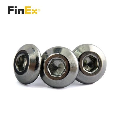 Metric Truss Head Socket Cap Screw 18-8 Stainless Steel Bright Finish Full Thread ISO7380