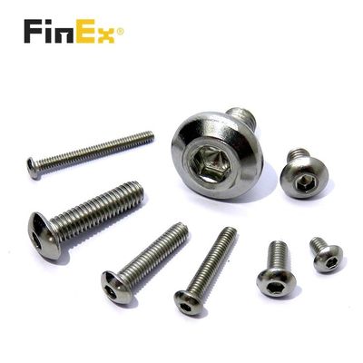 Metric Truss Head Socket Cap Screw 18-8 Stainless Steel Bright Finish Full Thread ISO7380
