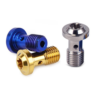 ISO Certified Custom Gr5 M3 M6 M8 Titanium Alloy Bolt Screw with Hexagon Flange Head