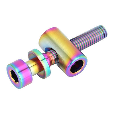 Custom Titanium Bolts Fasteners Cnc Gr5 Motorcycle Alloy Anodized M4 M5 M6 M8 M10 M14