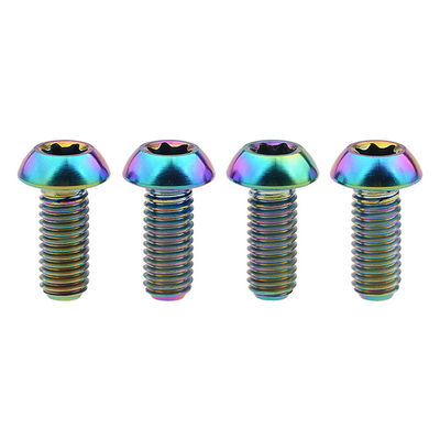 Custom Colorful Umbrella Head Torx Drive Titanium Alloy Motorcycle Screw with Sample