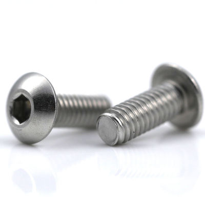 Length 1mm-500mm SUS 316 Hexagon Socket Button Head Screw with ISO9001 2015 Certificate