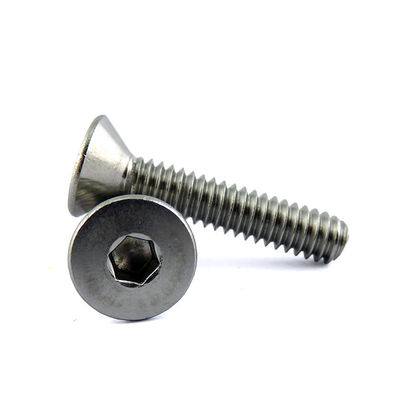 Zinc-Flake Coated Finish DIN7991 304 Stainless Steel Countersunk Head Allen Key Flat Hex Socket Screw