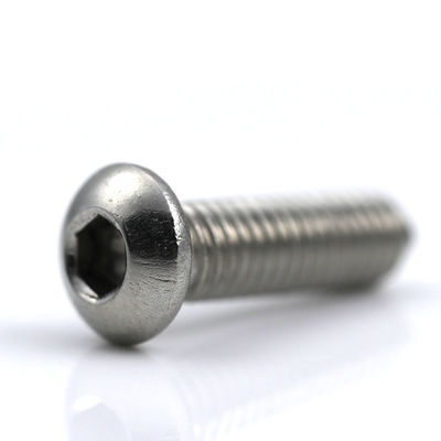 1mm-500mm ISO7380 Full Thread 18-8 Stainless Steel Bright Finish Button Head Socket Cap Screw RoHs Certified