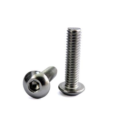 Stainless Steel 304 Hex Socket Cap Button Head Machine Screw Mechanical Thread Style