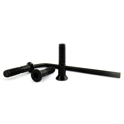 4.65mm Thread Diameter Custom Color Non Standard Flat Head Hex Socket Screw for Skateboard