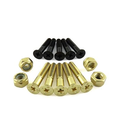 4.65mm Thread Diameter Custom Color Non Standard Flat Head Hex Socket Screw for Skateboard