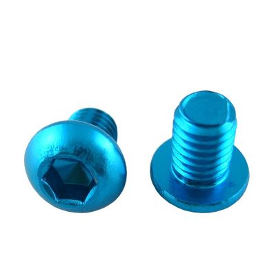 RoHs Certified Red Anodized Aluminum Button Head Hexagon Socket Cap Screw and Durable