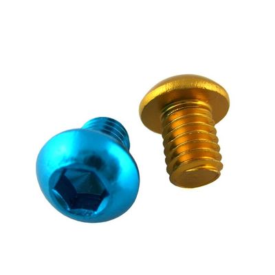 Steel OEM Custom 4-40 Red Black Colored Anodized Screws with ISO9001 2015 Certificate