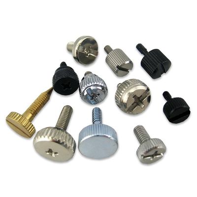 Connection Function Non-standard Aluminium Thumb Screw Knurled 1/4-20 with Shoulder