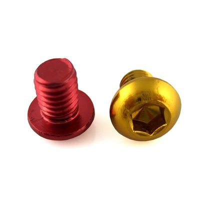 Steel OEM Custom 4-40 Red Black Colored Anodized Screws with ISO9001 2015 Certificate