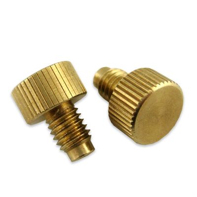 Connection Function Non-standard Aluminium Thumb Screw Knurled 1/4-20 with Shoulder