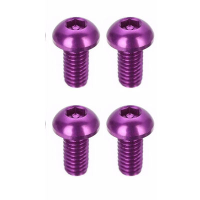 Plastic M3 8mm Round Head Anodized Aluminum Hex rc Screws for INCH Measurement System
