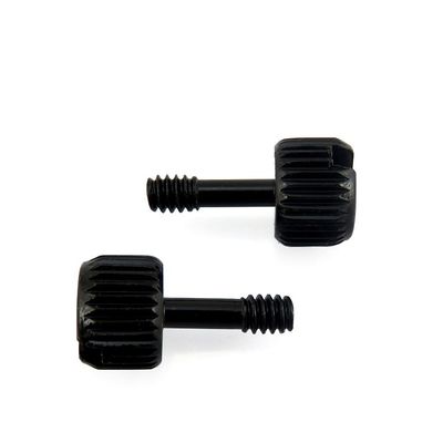 6-32 Black Zinc Custom Metal Thumb Screws for Fastening and Decoration in Computer Cases
