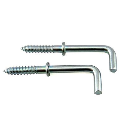 Stainless Steel L Type Screw Hook Black Oxide for Cabinet Connection
