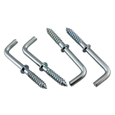 Stainless Steel L Type Screw Hook Black Oxide for Cabinet Connection