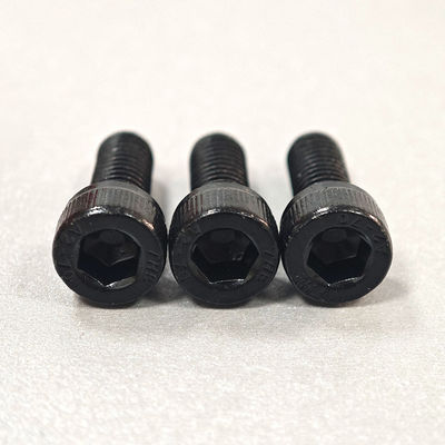 Plain Finish Black Zinc Knurled Socket Head Cap Screws with HEX Head Style