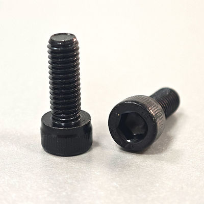 Plain Finish Black Zinc Knurled Socket Head Cap Screws with HEX Head Style