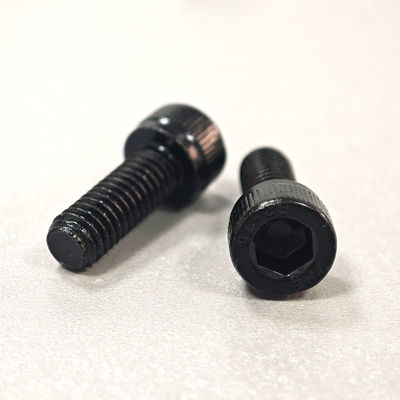 Plain Finish Black Zinc Knurled Socket Head Cap Screws with HEX Head Style