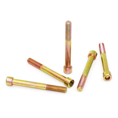 8.8 Grade Carbon Steel Socket Head Cap Screw Color Zinc Truss Head for Industrial