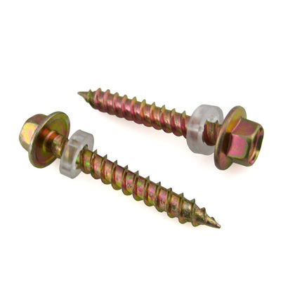 Torx Drive Chipboard Screw Flat Countersunk Head Din7505 White Zinc Plated Pozi Drive