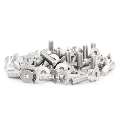 Stainless Steel 304 Hex Flat Head Socket Screws With ZINC PLATED Finish