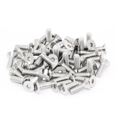 Stainless Steel 304 Hex Flat Head Socket Screws With ZINC PLATED Finish