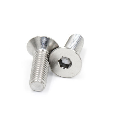 Stainless Steel 304 Hex Flat Head Socket Screws With ZINC PLATED Finish