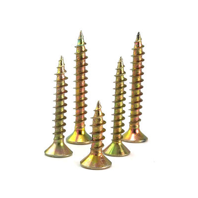Wood Construction Zinc Plated Silver Steel Chipboard Screw Furniture Self Tapping