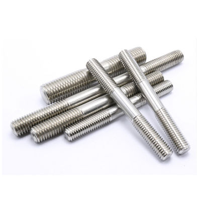 Carbon Steel Double Sided Threaded Rod Fastener For Wood Furniture