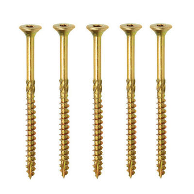 Furniture Wood Double Countersunk Torx Chipboard Screw Yellow Type 17 Multi Purpose Screws